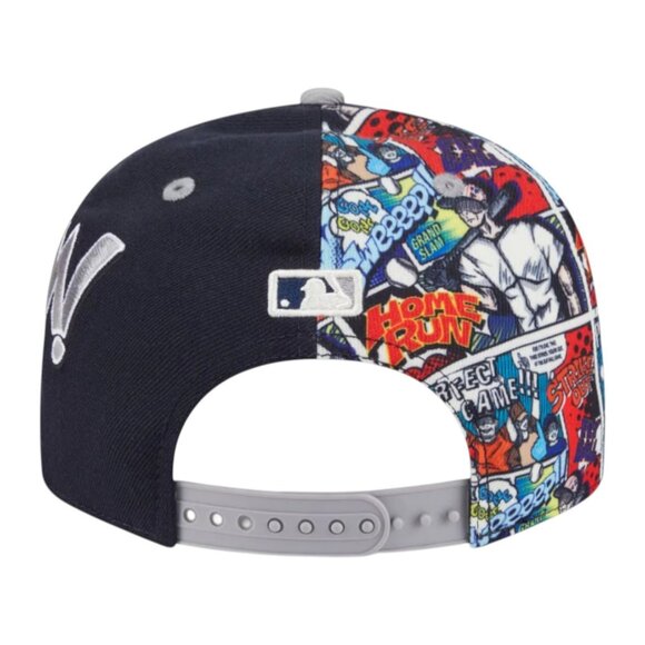 New Era New York Yankees Diamond Hero Edition 9FIFTY Snapback Hat Cap Navy Gray - Picture 8 of 9